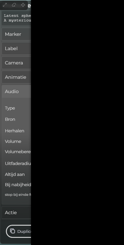 Marker-eigenschappen – Audio