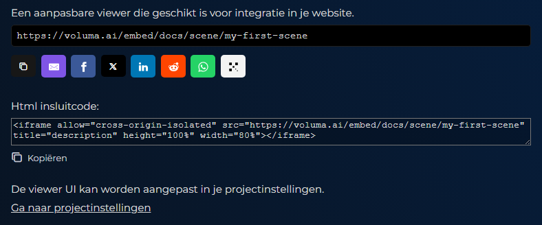 Aangepaste viewer (insluiten)