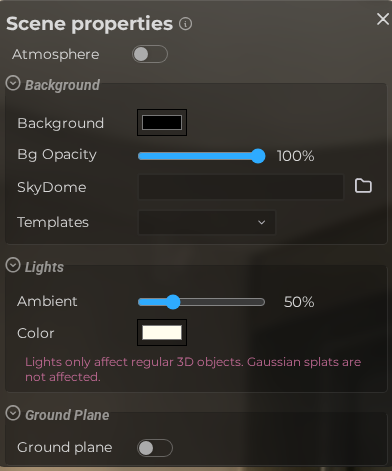 Scene Properties – Environment (LCC)