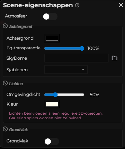 Scène-eigenschappen – Omgeving (LCC)