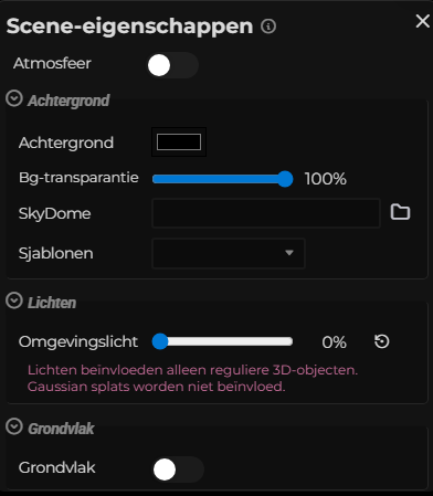 Scène-eigenschappen – Omgeving (LCC)