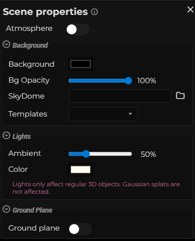 Scene Properties – Environment (LCC)