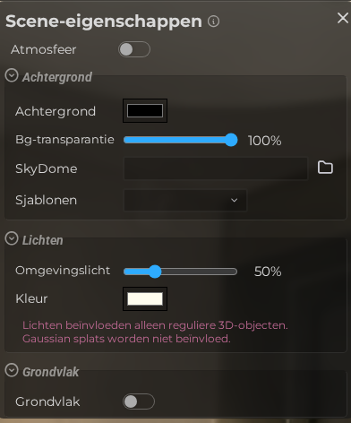 Scène-eigenschappen – Omgeving (LCC)