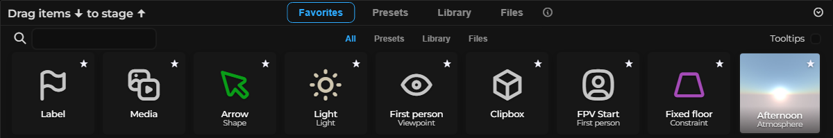 Asset Browser – Favorites (LCC)