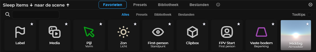 Assetbrowser – Favorieten (LCC)