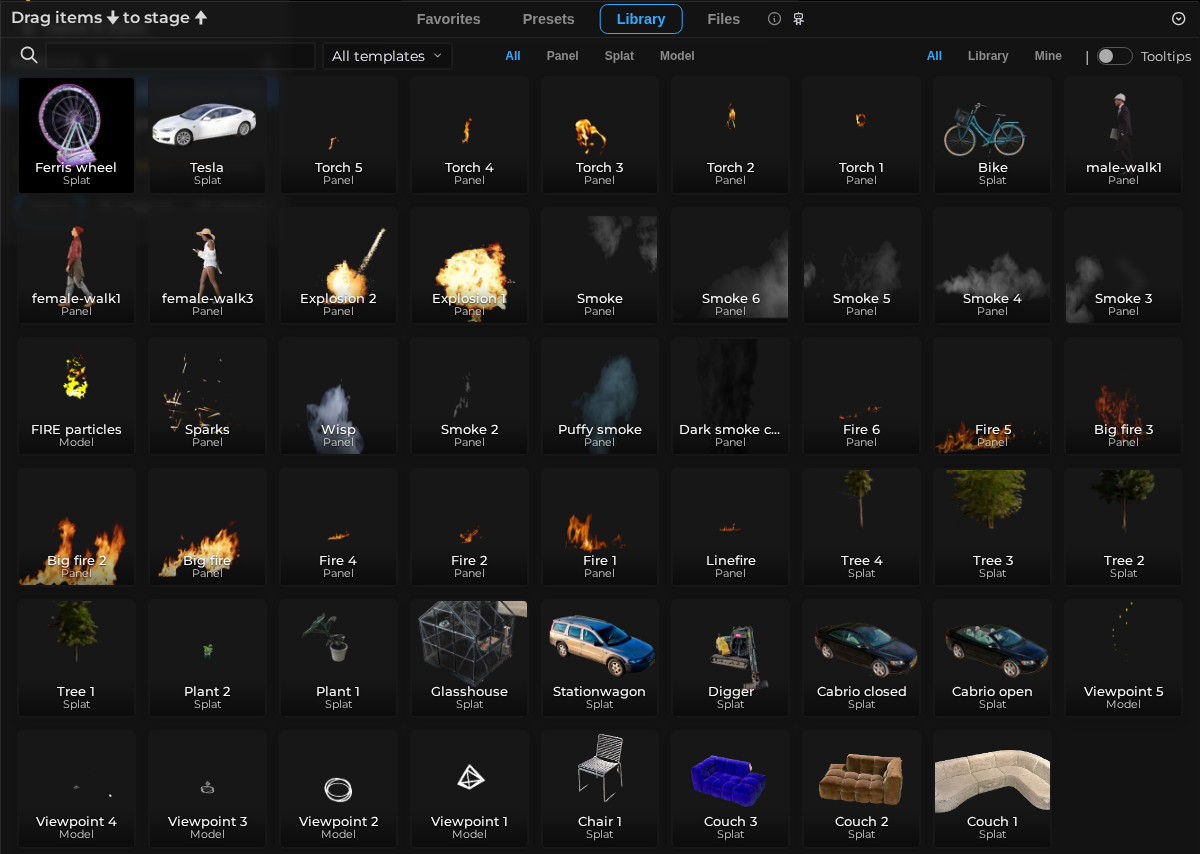 Asset Browser – Library