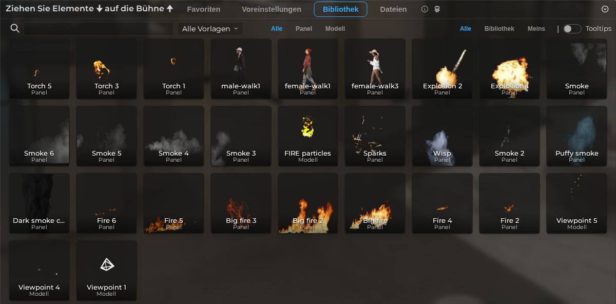 Asset-Browser - Bibliothek (LCC)