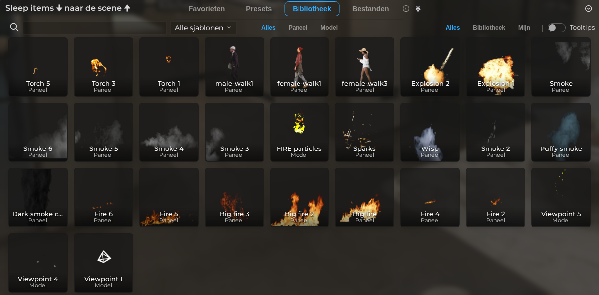Assetbrowser – Bibliotheek (LCC)