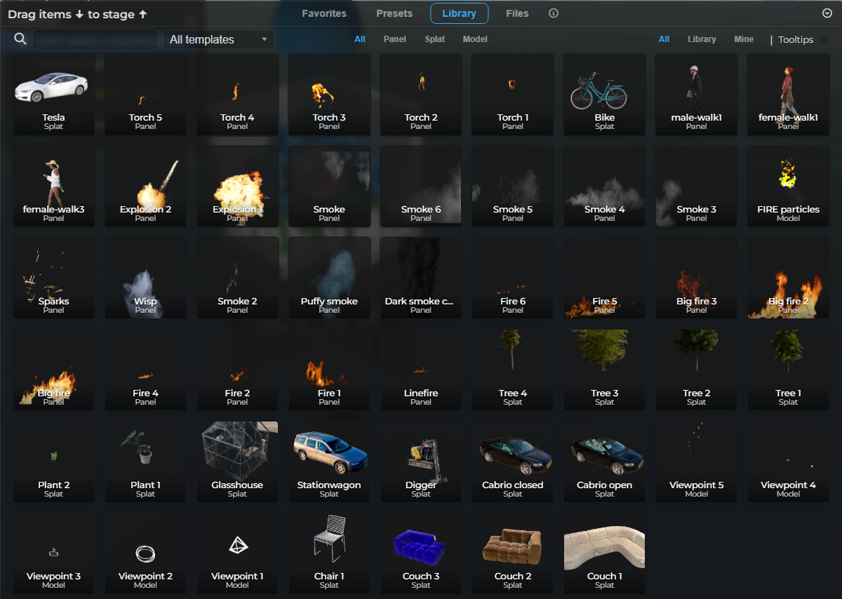 Asset Browser – Library