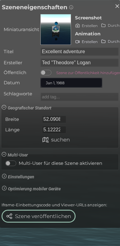 Markereigenschaften