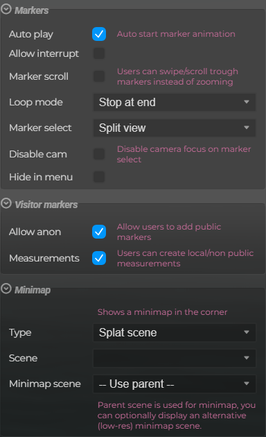 Scene Properties – Marke v rs