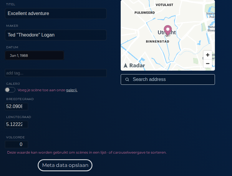 Scènemetadata
