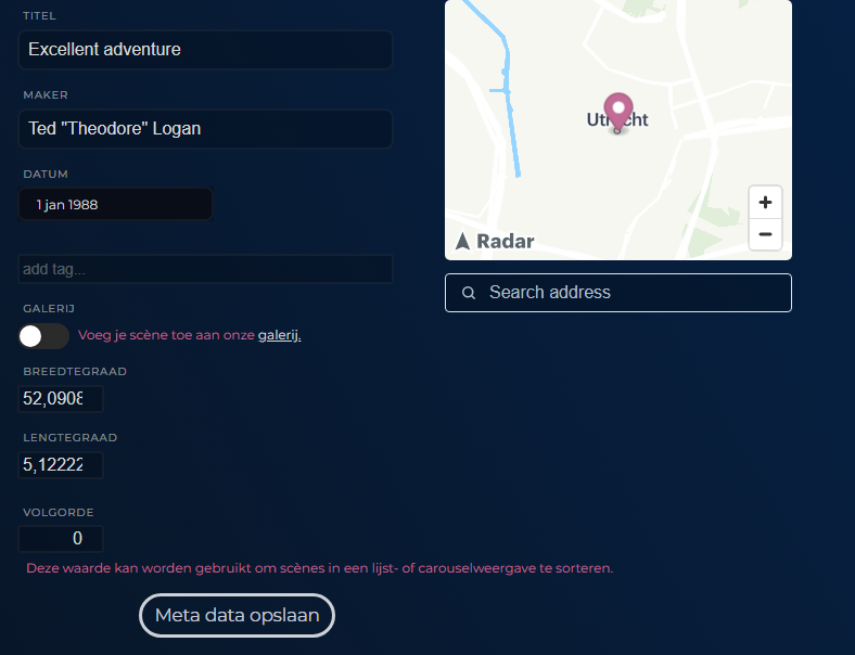 Scènemetadata