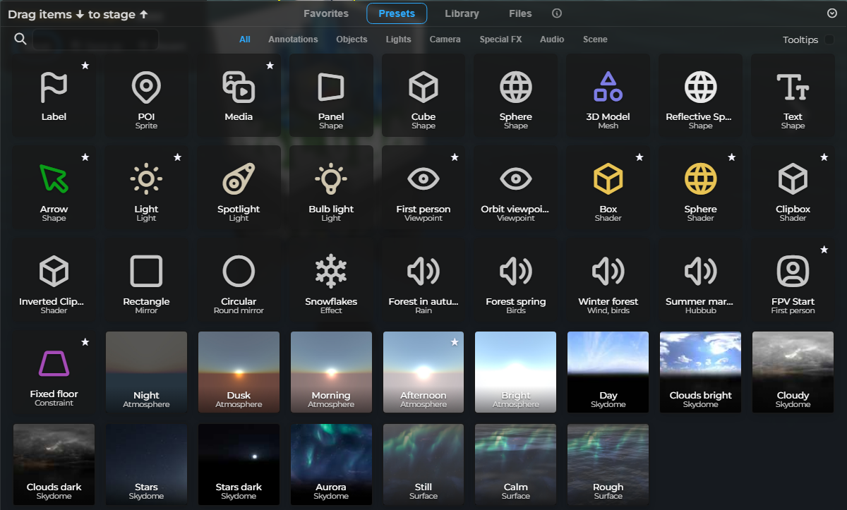 Asset Browser – Presets