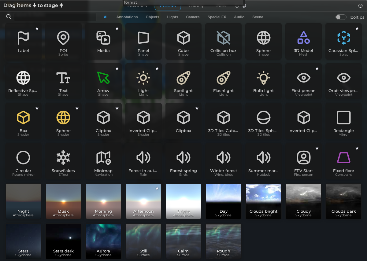 Asset Browser – Presets