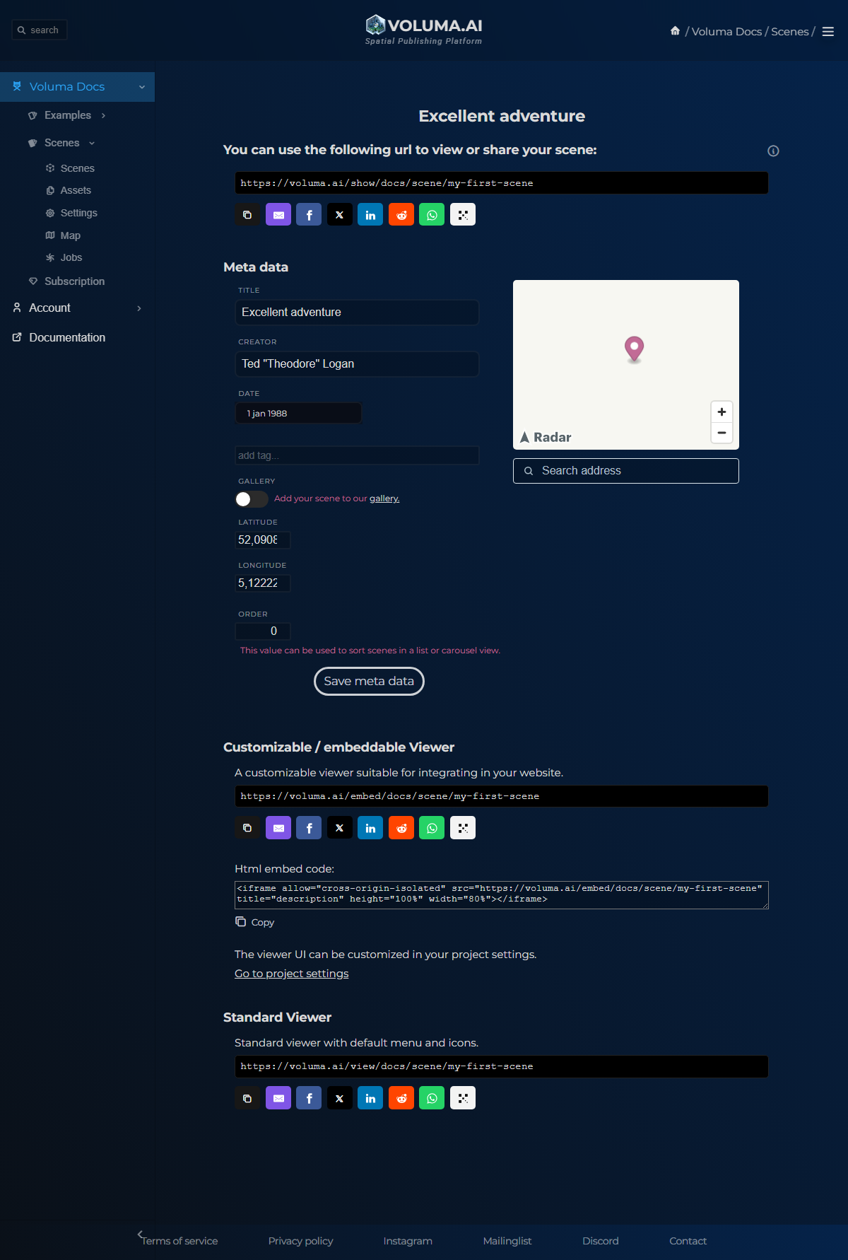 Publish Settings