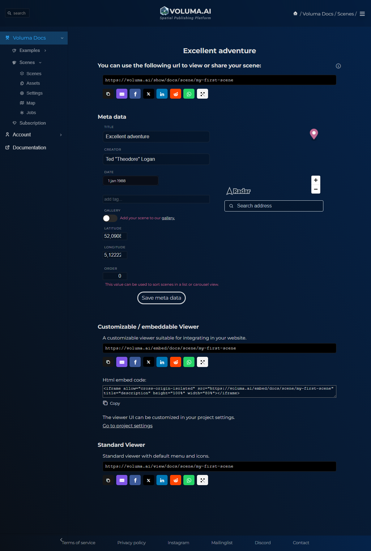 Publish Settings