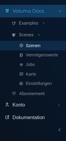 Seitenleiste im Manager